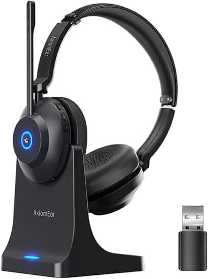 Wireless Bluetooth Headset with Mic for Calls