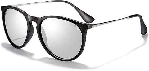 Trendy Vintage Round Mirrored Sunglasses for Women and Men