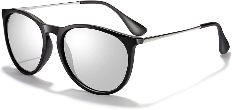 Trendy Vintage Round Mirrored Sunglasses for Women and Men