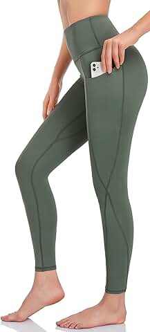 Women's High Waist Soft Tummy Control Yoga Pants with Pockets