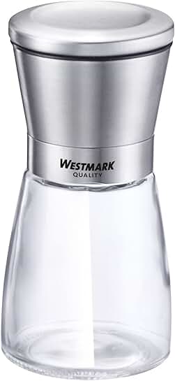 Spice Mill with Glass and Stainless Steel