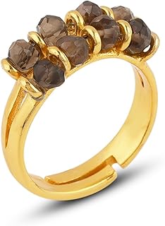 Natural Gemstone Adjustable Wire Wrapped Ring