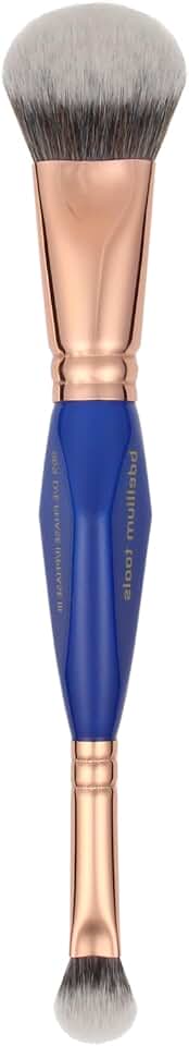 Professional Double-Ended Makeup Brush with Synthetic Fibers