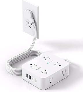 Power Strip with 8 Outlets and 4 USB Ports