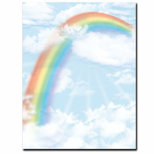 Over the Rainbow Letterhead Printer Paper, 25 Sheets