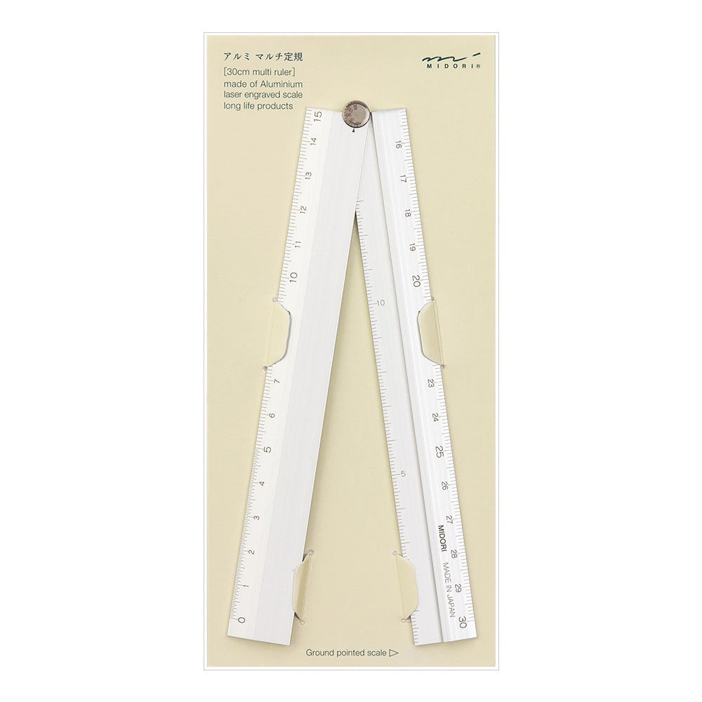 30cm Silver Aluminium Ruler