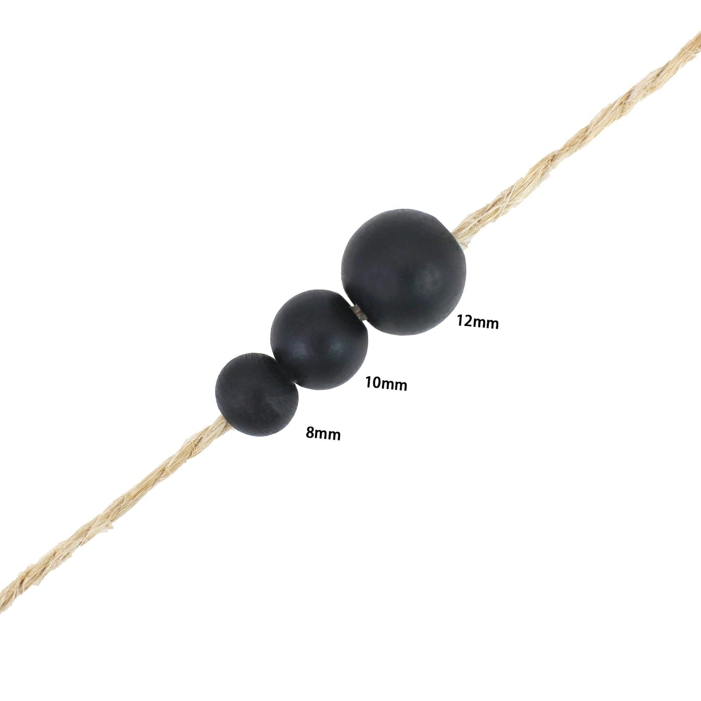 Black Wooden Beads for Jewelry and Home Decor, 700pcs