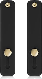 Two Silicone Phone Loop Finger Holders in Black
