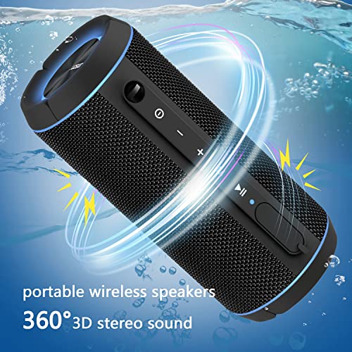 Bluetooth Speakers, Portable Wireless Bluetooth Speaker, IPX5 Waterproof, Outdoor Speakers with Bluetooth 5.0, TWS Pairing and Battery Speaker for Travel & Home
