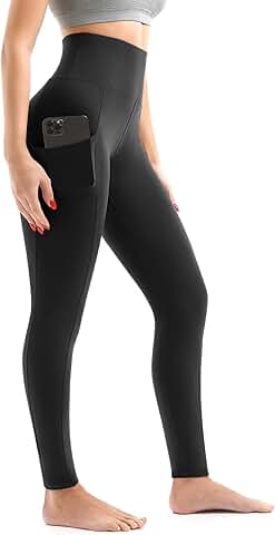 High Waisted Soft Leggings with Pockets for Women