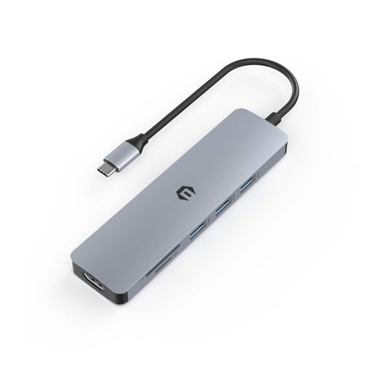 6-in-1 USB-C Hub with 4K HDMI, SD/TF Card Reader