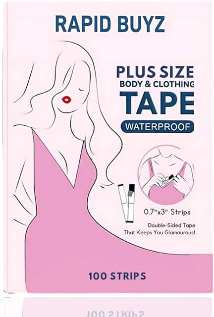 100 Strips Heavy-Duty Double-Sided Clothing Tape
