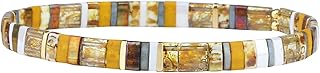 New Tila Bead Charm Stretch Bracelets for Women