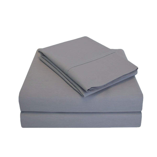 Heavy Fabric Sheet Set King Size 76" x 80") Elephant Grey Solid Sheet Set 15" Pocket 1500 Thread Count