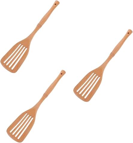 Wooden Nonstick Turner Spatula for High Heat Cooking