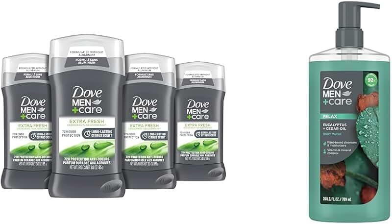 Extra Fresh Deodorant Stick and Eucalyptus Cedar Body Wash