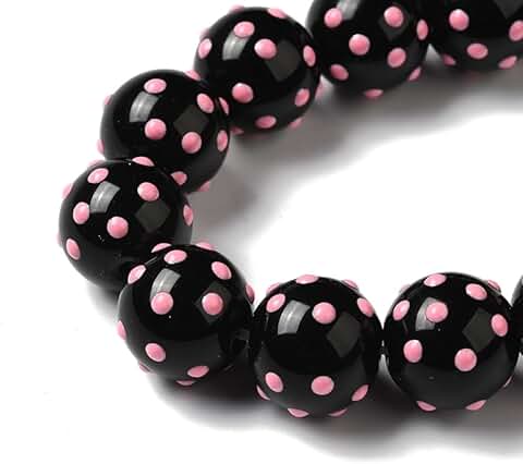 60 pcs 12mm Handmade Lampwork Glass Beads for Jewelry Making