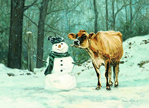Colorful Performing Arts Cow Snowman Stationery Paper