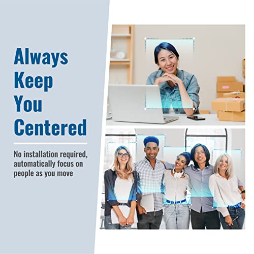 HD Webcam 4K with AI Auto Framing for Conference and Webcam Record Ultra Wide Angle Webcam Sony STARVIS Sensor Tiny Webcam with Camera Control, Built-in Dual Webcam Microphone Tripod, A10