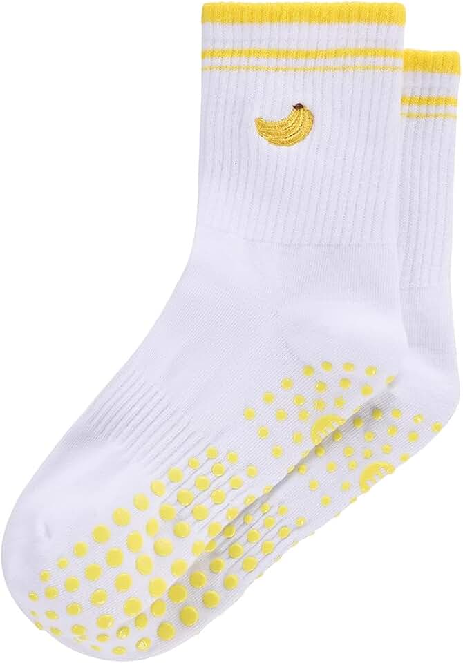 Cute Breathable Non-Slip Yoga Socks for Women