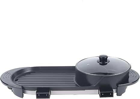 Portable 2-in-1 Non-stick Grill and Teppanyaki Pan