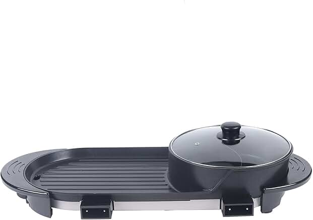 Portable 2-in-1 Non-stick Grill and Teppanyaki Pan