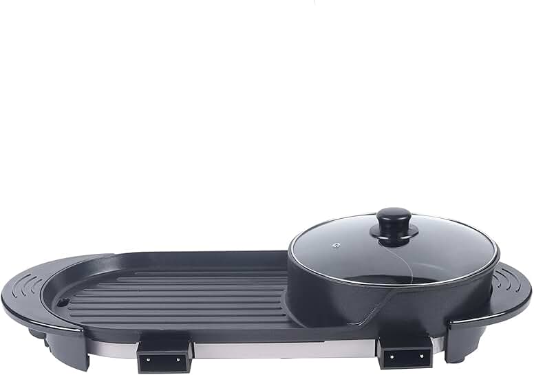 Portable 2-in-1 Non-stick Grill and Teppanyaki Pan