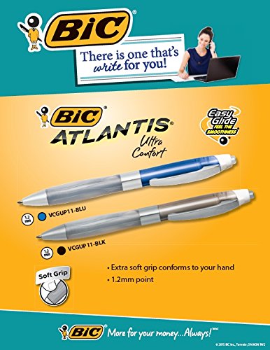 Retractable ballpoint pen with assorted colors, medium point