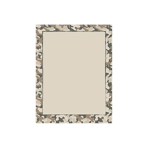 Camo Letterhead Paper, 8.5 x 11, 80 Sheets