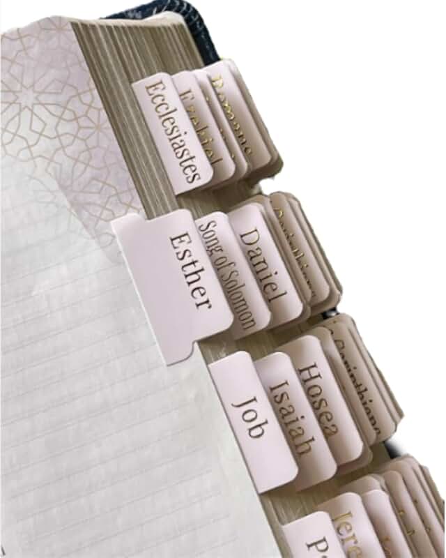Bible Book Tabs with Gold Foil and Bonus Tabs