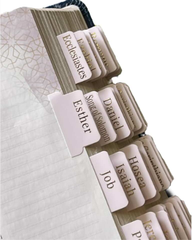 Bible Book Tabs with Gold Foil and Bonus Tabs