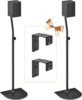 Adjustable Rear Speaker Stands for Wall Mounts