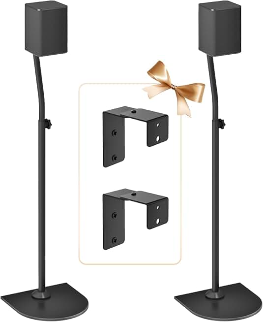 Adjustable Rear Speaker Stands for Wall Mounts
