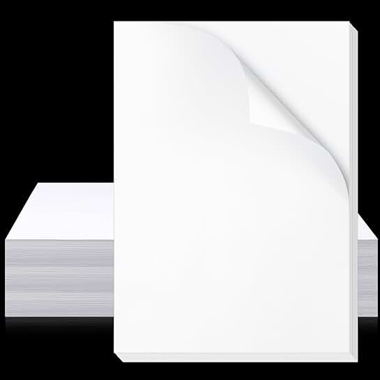 100 Sheets of 11x17 White Glossy Heavyweight Paper