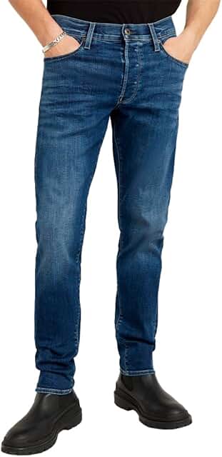 Men's Slim Fit Medium Aged Denim Jeans 38W x 32L