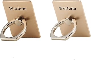 Square Phone Ring Holders, 2 Pack, 360° Rotation