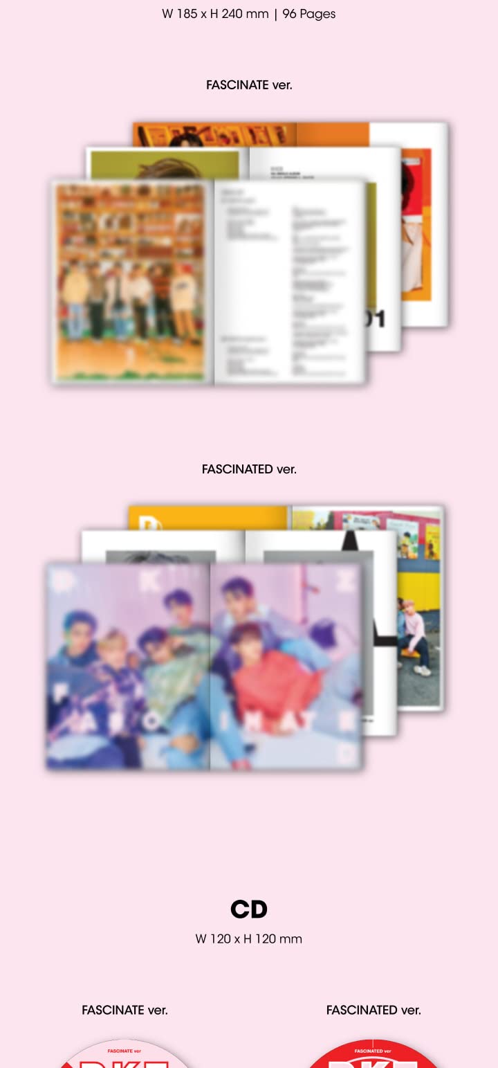 DKZ Chase Episode 2. MAUM 6th Single Album Fascinated Version CD+96p PhotoBook+2p PhotoCard+1p Postcard+1p 4Cut PhotoFilm+1p ID Card+1ea Sticker+Tracking Sealed