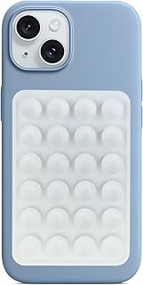 Silicone Suction Phone Holder for Mirrors and Flat Surfaces