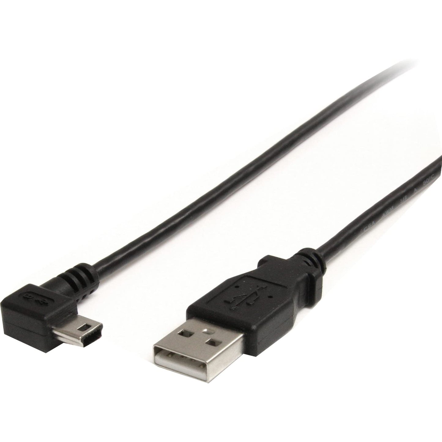 3 ft. Right Angle USB to Mini USB Cable