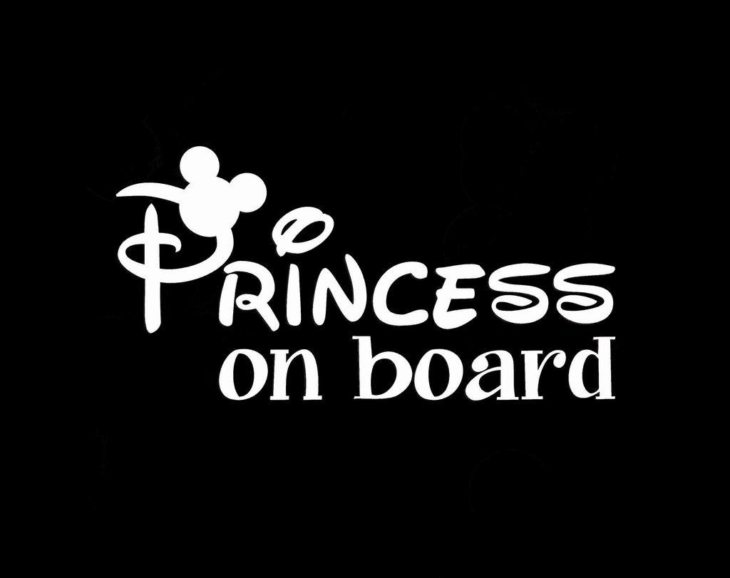 Princess Mickey Mouse decal for cars and walls