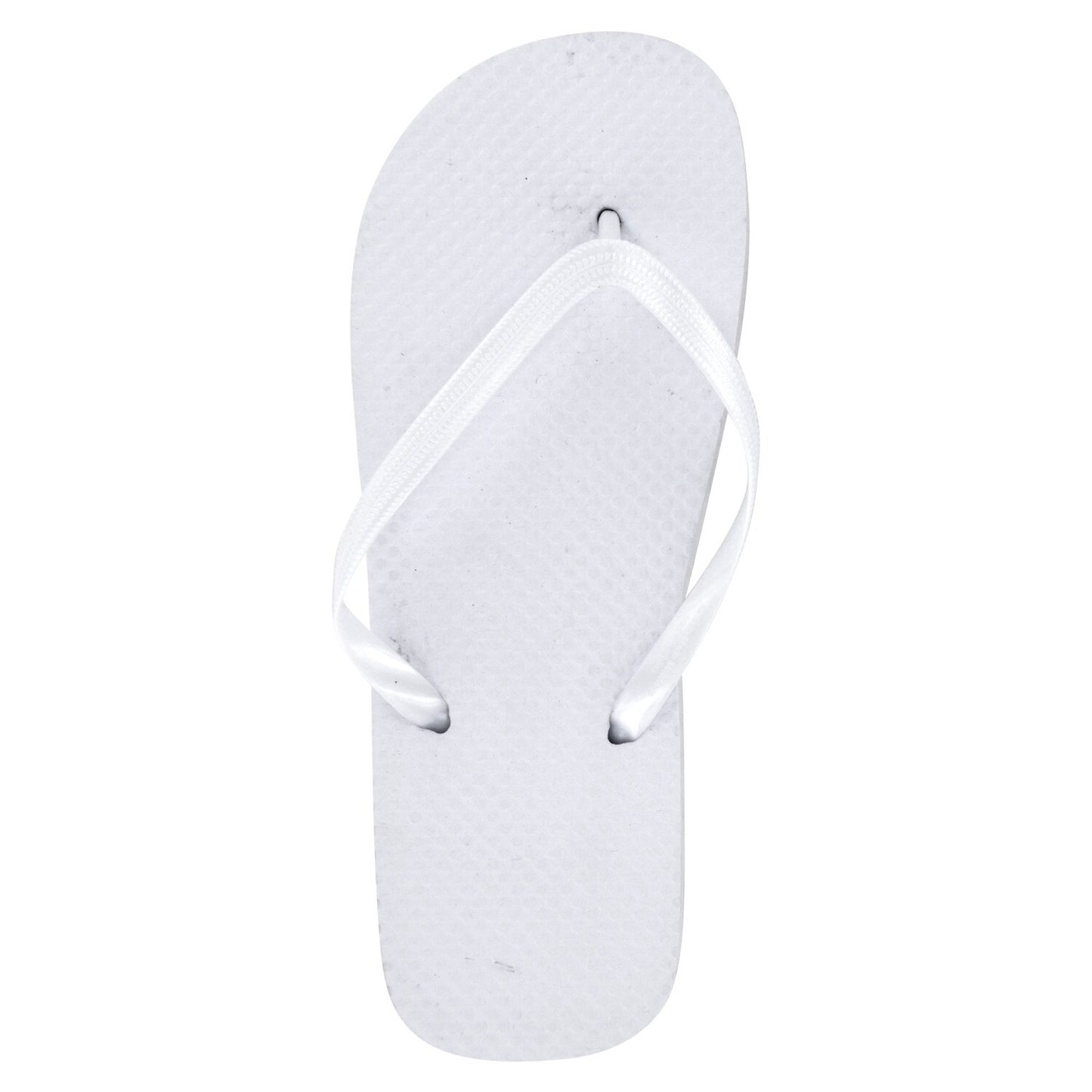 Ladies' Solid White Rubber Flip-Flops (Pack of 24)