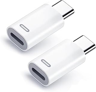 Two-Pack Lightning to USB-C Adapters for Fast Charging