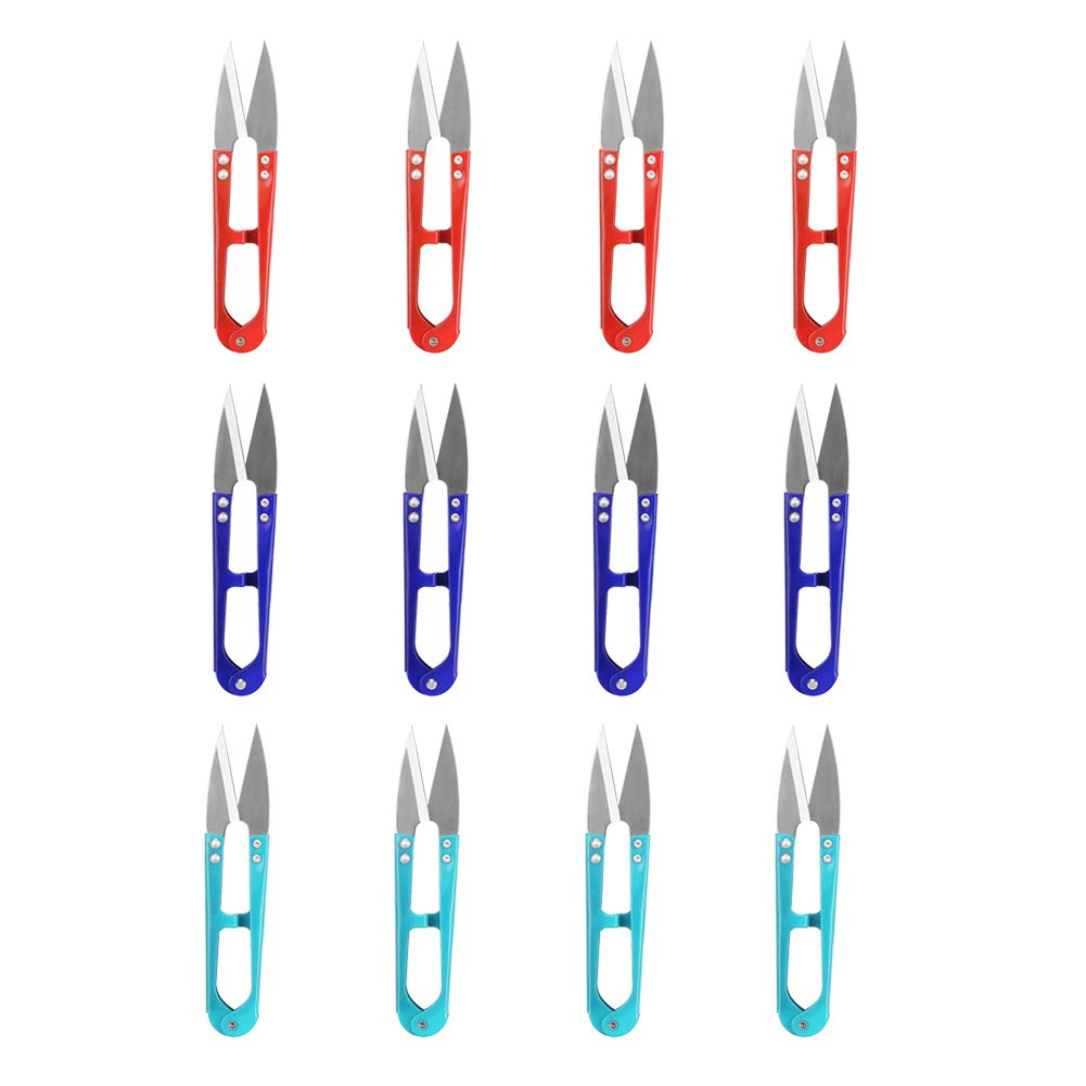 12-Piece Colorful Yarn Scissors Set 4.3-Inch