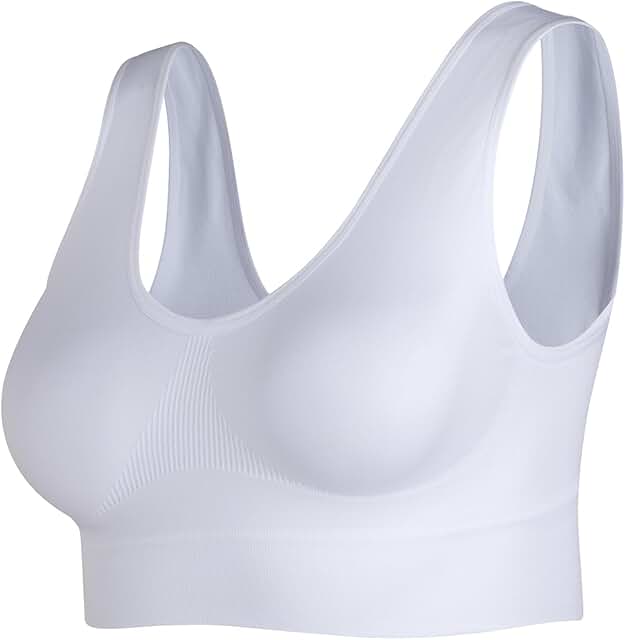 Women's Wireless Seamless Sleep Bras, 3 Pack