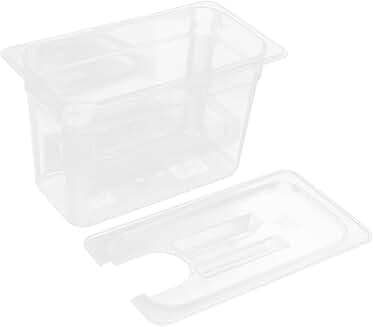Transparent storage case with ergonomic grip for sous vide cooking
