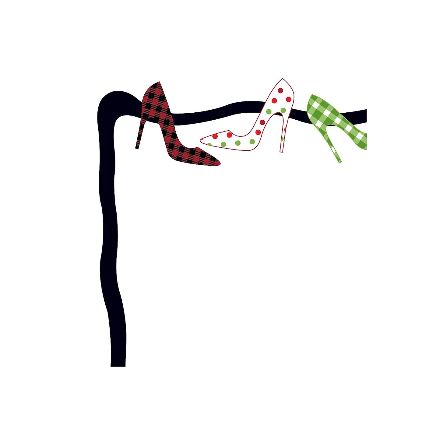 Heels Holiday Letterhead, 8.5" x 11", 80 sheets