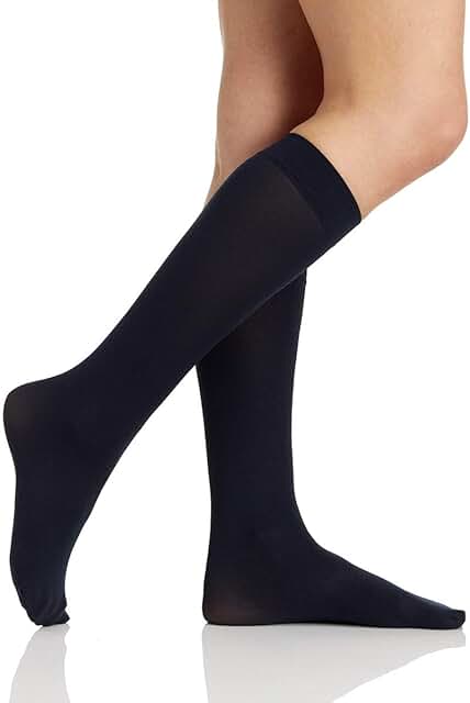 Women's opaque trouser socks, one pair