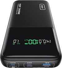 High Capacity 140W Portable Power Bank with Digital Display