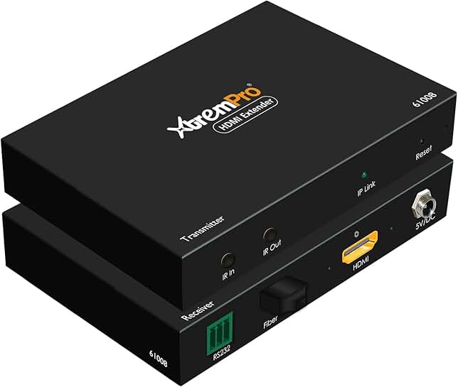 HDMI Over IP Fiber Extender with IR, 20KM, 1080p