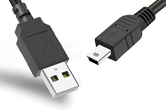 6ft Mini USB Cable for Camera Data Transfer and Charging